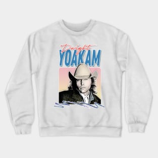 Dwight Yoakam // 80s Styled Retro Design Crewneck Sweatshirt